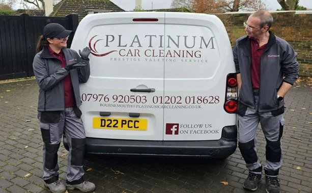 Platinum Car Cleaning mobile unit on site