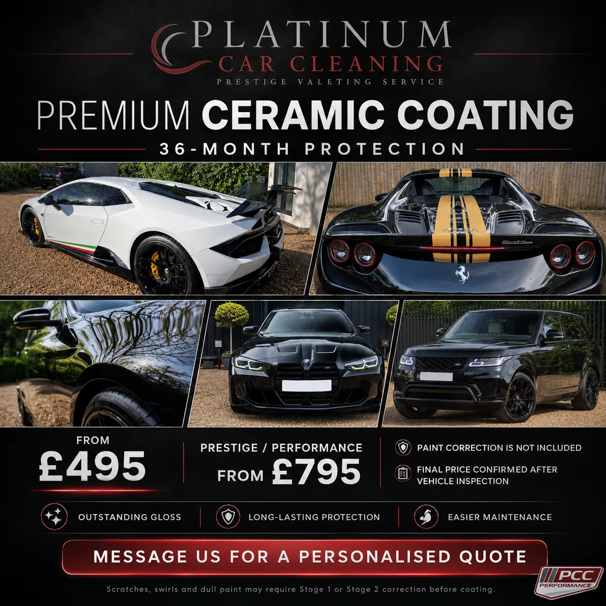 How Platinum Car Cleaning ceramic coating quotes work